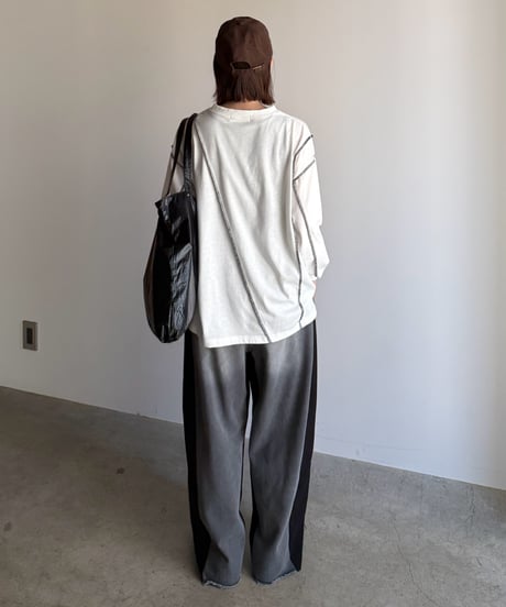 lock stitch long t-shirt