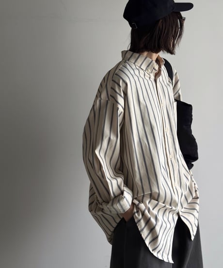 stripe button down shirt