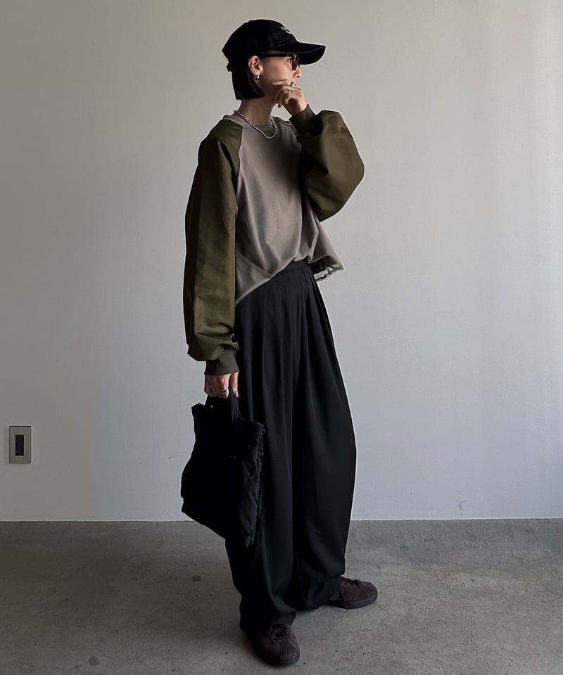 最終お値下げ！TODAYFULhighwaist tuck trousers38 three tuck curve pants | ARULLE