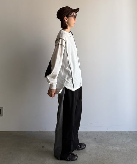 lock stitch long t-shirt