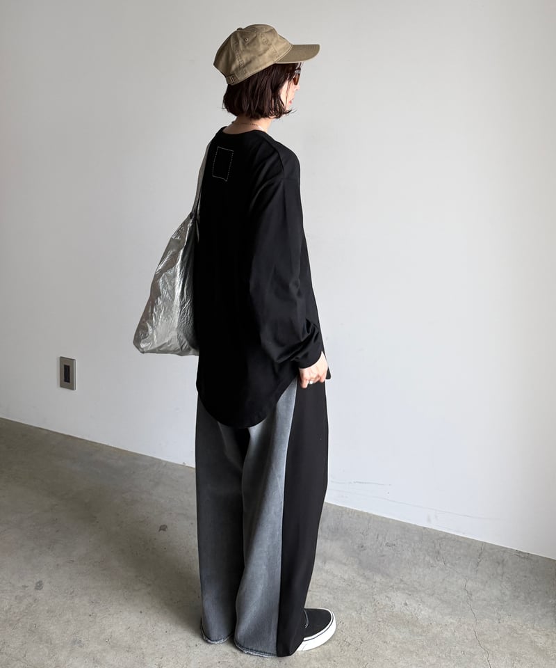 half & half denim pants | ARULLE