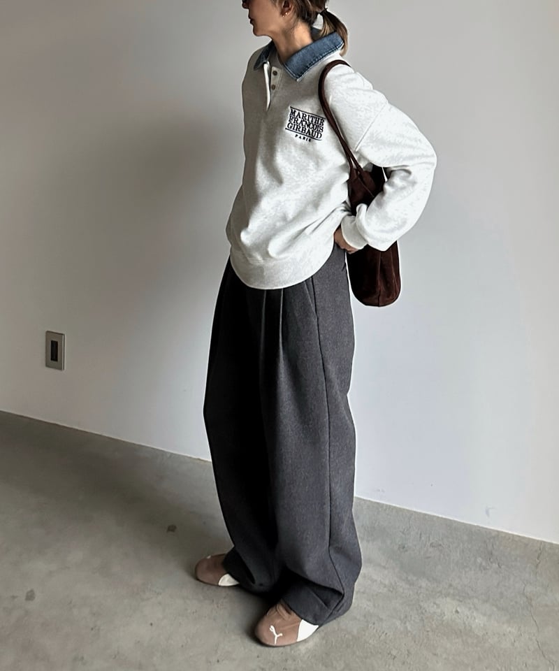 roll up warm slacks〈plain〉 | ARULLE