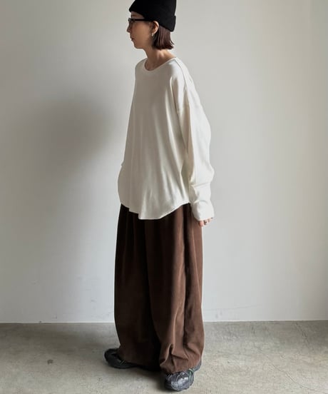 long rib sleeve pullover〈plain〉