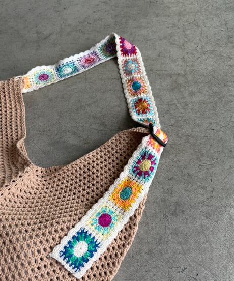 flower belt mesh bag