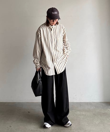 stripe button down shirt