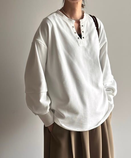 eyelet skipper pullover
