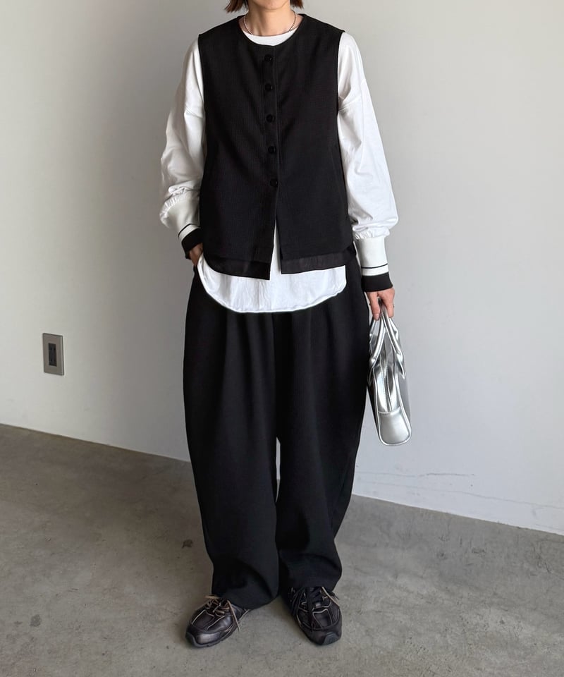 tweed button vest (set up対応) | ARULLE