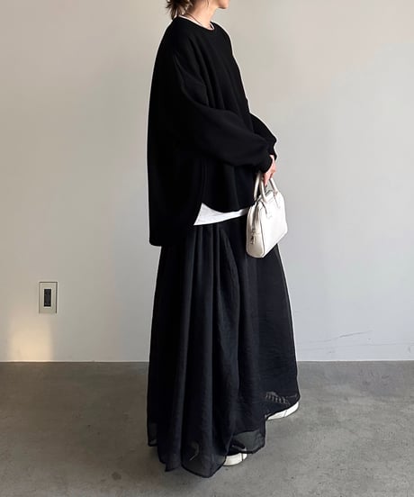 round hem big pullover