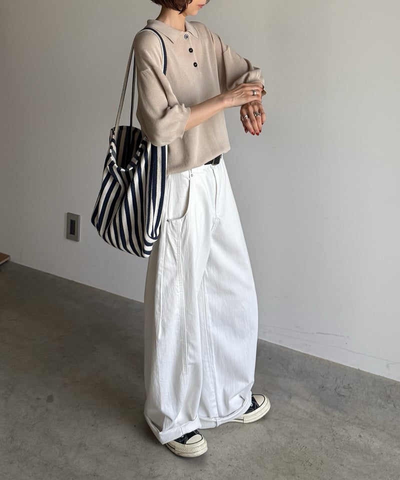 summer knit polo | ARULLE