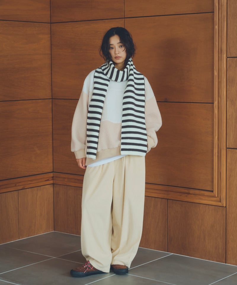 patchwork boa pullover【予約商品】 | ARULLE