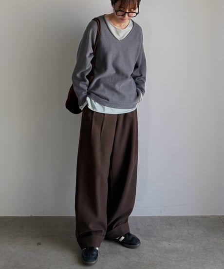 roll up warm slacks〈plain〉