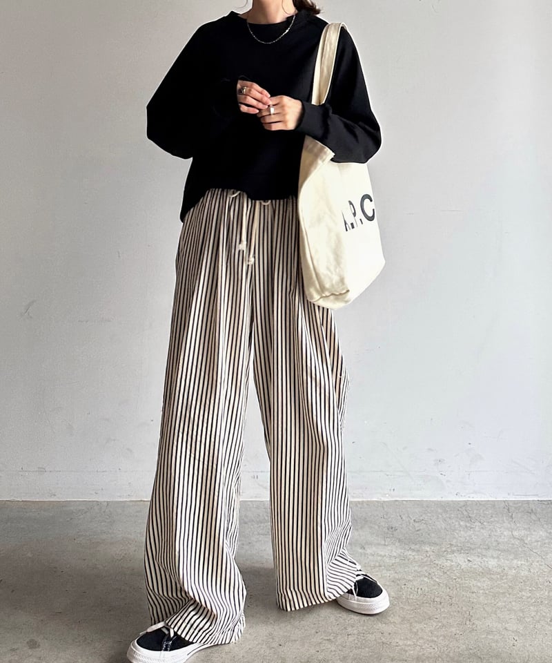 stripe easy pants | ARULLE stripe easy pants | ARULLE