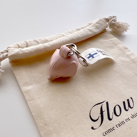 PLASTEP　エレファントキーリング フレンチピンク Flowオリジナルポーチ入り　【メール便アイテム】