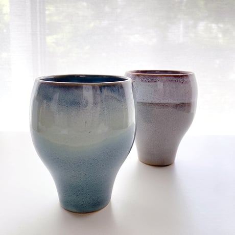 【波佐見焼】西海陶器　たわみカップ　碧海　酒器/フリーカップ