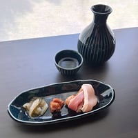 美濃焼　酒器セット　徳利/お猪口/おつまみ皿　3点セット