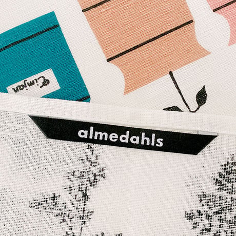 almedahls/アルメダールス　キッチンタオル　ハーブポット　グリーンピンク【メール便アイテム】