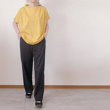 再入荷！リネンタッチ　タックストレートパンツ(4カラー)　01-pnt-01