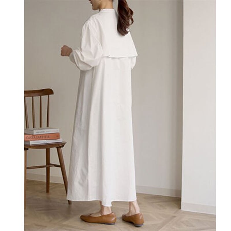 キルティングヨークシャツブラウスワンピース(3カラー) 00-op-02 | Flow