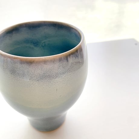 【波佐見焼】西海陶器　たわみカップ　碧海　酒器/フリーカップ