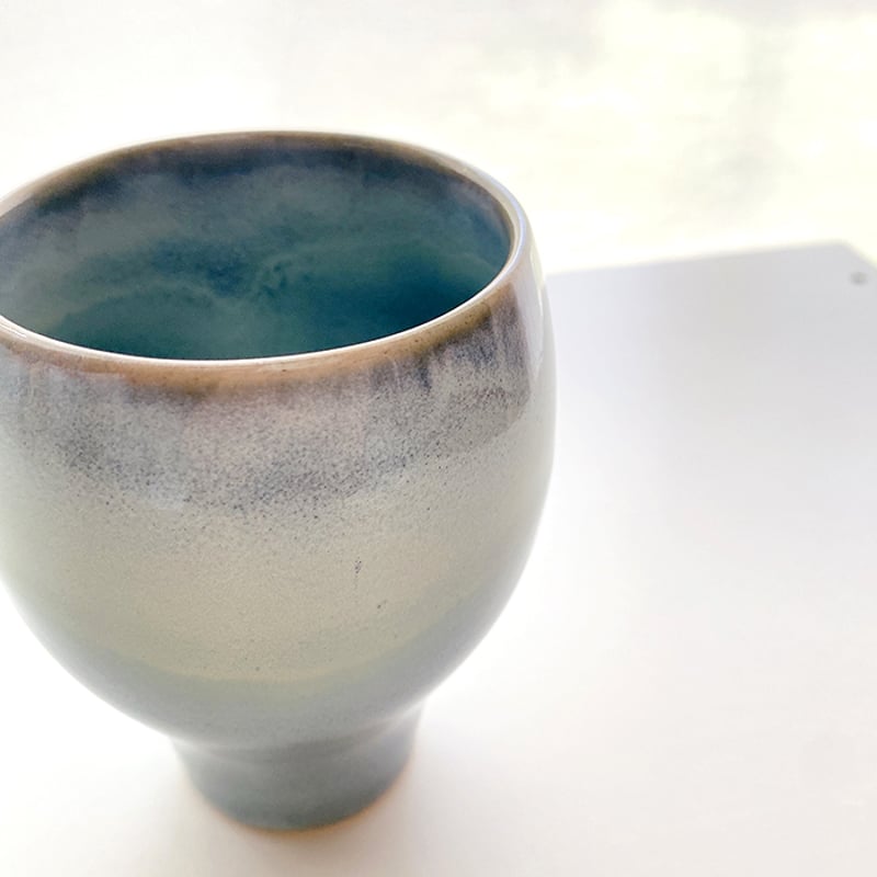 波佐見焼】西海陶器 たわみカップ 碧海 酒器/フリーカップ | Flow
