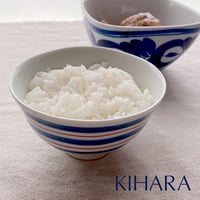 【波佐見焼】KIHARA(キハラ)　NATURE 飯碗 ボーダー お茶碗