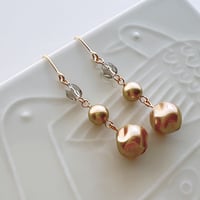 Flow accessories  ゴールドパールピアス/イヤリング【メール便アイテム】