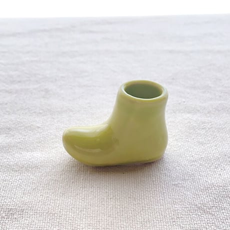 【波佐見焼】aiyu（アイユー）一輪はしおき　ブーツ　グリーン　箸置き＆一輪挿し＆つまようじ挿し兼用　【メール便アイテム】  のコピー