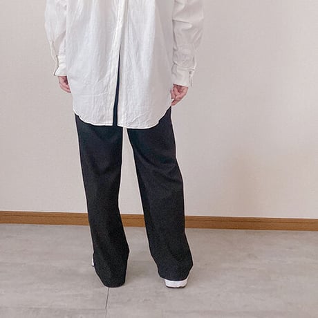 再入荷！リネンタッチ　タックストレートパンツ(4カラー)　01-pnt-01