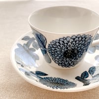 GUSTAFSBERG/グスタフスベリ / リンドベリ　 BLUE ASTER　コーヒーカップ＆ソーサー