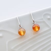 Flow accessories  カーネリアンシルバーピアス/イヤリング【メール便アイテム】