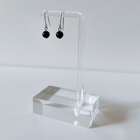 Flow accessories  オニキスシルバーピアス/イヤリング【メール便アイテム】