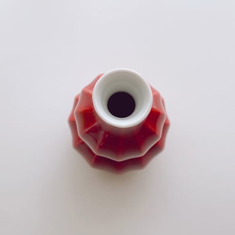 【有田焼】西海陶器　赤釉 面取ひさご型徳利　/とっくり/酒器