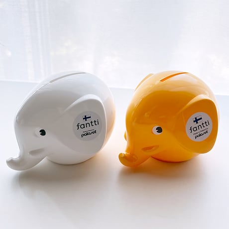 PALASET　エレファントバンクS 　ゾウ貯金箱  ホワイト