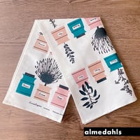 almedahls/アルメダールス　キッチンタオル　ハーブポット　グリーンピンク【メール便アイテム】