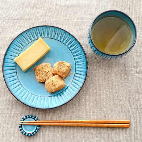 浜陶【波佐見焼】BLUE彫　フルーツ皿　平皿　取り皿