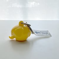 PLASTEP　エレファントキーリング イエロー Flowオリジナルポーチ入り　【メール便アイテム】
