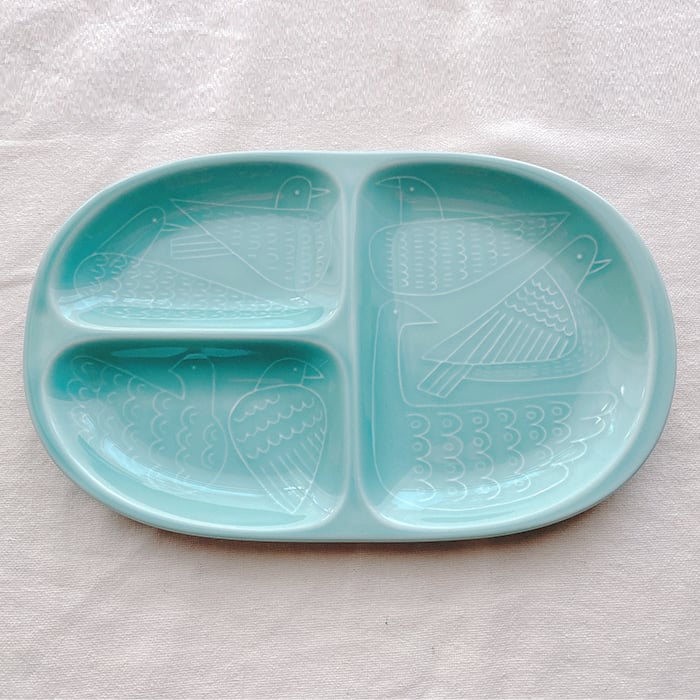 波佐見焼】aiyu（アイユー）bird ミディプレート 緑 | Flow