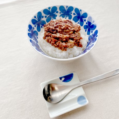 【波佐見焼】aiyu（アイユー）重宝皿 二色丸紋　青　箸置き＆醤油・薬味皿 【メール便アイテム】