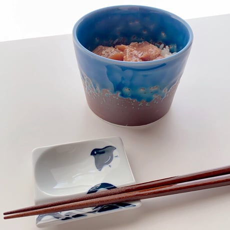 【有田焼】西海陶器　南蛮ルリ　中鉢　丼椀/漬物鉢/ボウル/器/丼ぶり鉢