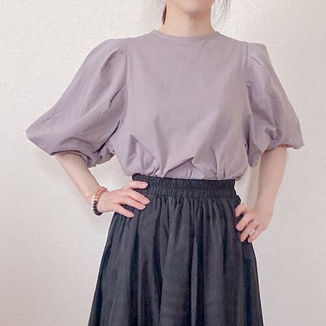 タックボリューム袖カットソー(4カラー)　02-tops-10