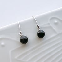 Flow accessories  オニキスシルバーピアス/イヤリング【メール便アイテム】