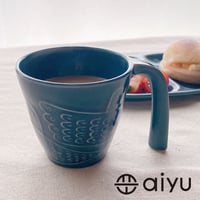 【波佐見焼】aiyu（アイユー）bird 　マグカップ　藍