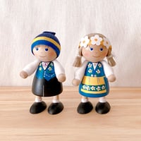 Skandinavisk Hemslojd　北欧フィギュア　スウェーデンペア
