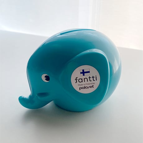 PALASET　エレファントバンクS 　ゾウ貯金箱  ターコイズ