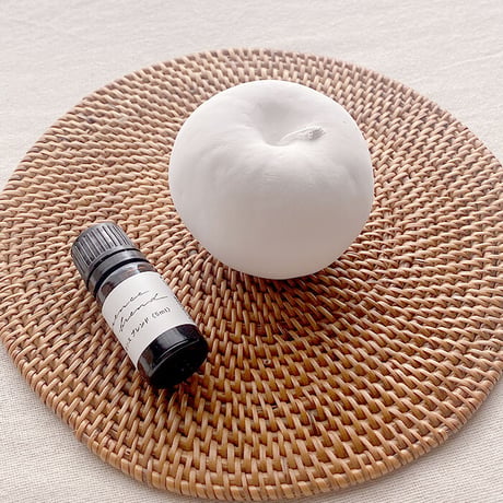【西海陶器】essence of life / aroma stone りんごセット　アロマストーン/りんご　アロマオイル/ラベンダー＆スイートオレンジ