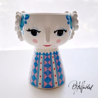 Bjorn Wiinblad/ビヨン・ヴィンブラッド　キャンドルホルダー Eva/エヴァ ブルー　フラワーベース/花瓶/フラワースタンド