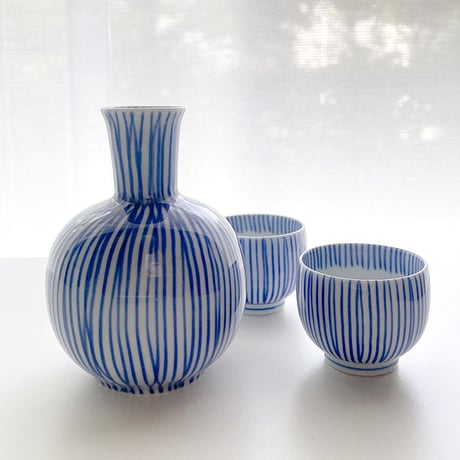 西海陶器　とくさ 盃　青　/酒器