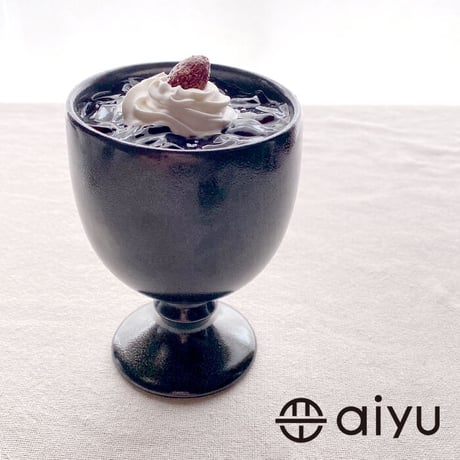 【波佐見焼】aiyu（アイユー）KIRITORU IRON ゴブレット 　ブラック　フリーカップ/ワイングラス