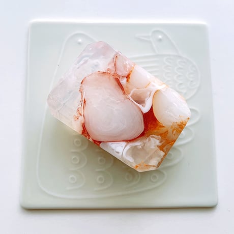 森石鹸　宝石石鹸 大理石　ゼラニウムの香り 55g/1個