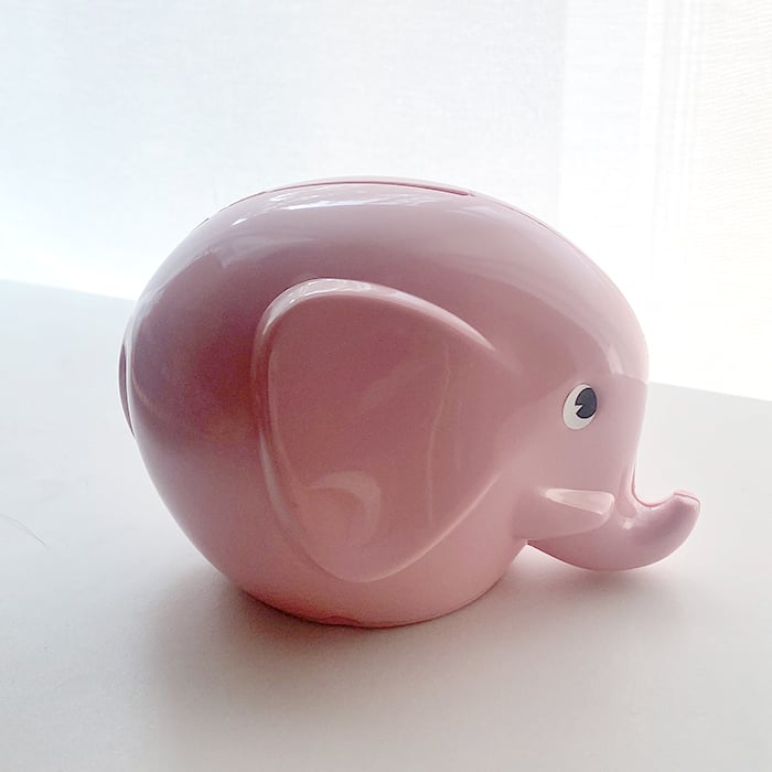 PALASET エレファントバンクS ゾウ貯金箱 フレンチピンク | Flow